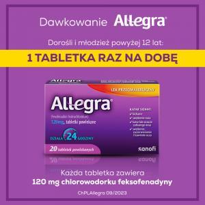 Allegra 120 mg x 20 tabl powlekanych
