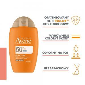 Avene bardzo wysoka ochrona przeciwsłoneczna Ultra Fluid Perfector spf50 50 ml