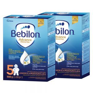 Bebilon 5 z Pronutra Advance Junior dla przedszkolaka w dwupaku - 2 x 1000 g