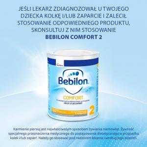 Bebilon Comfort 2  od 6 m-ca życia do postępowania dietetycznego w przypadku kolek i/lub zaparć 400 g