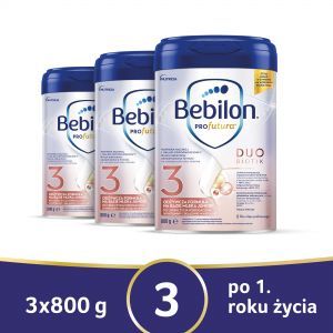 Bebilon Profutura Duobiotik 3 po 1 roku życia w trójpaku - 3 x 800 g