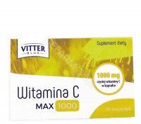 Vitter Blue Witamina C Max 1000 mg 10 kaps (KRÓTKA DATA)