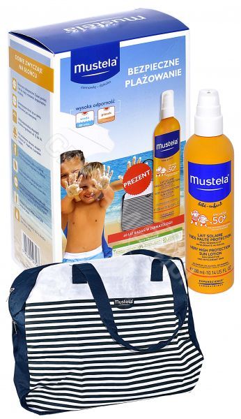 Mustela Zestaw Bezpieczne Plażowanie Mustela Sun Mleczko Przeciwsłoneczne Spf 50 300 Ml 2077