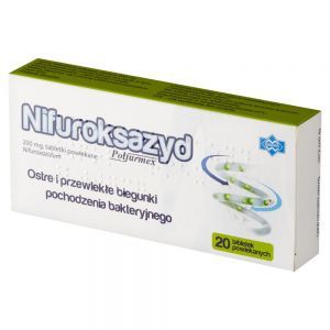 Nifuroksazyd 200 mg x 20 tabl powlekanych (Polfarmex)