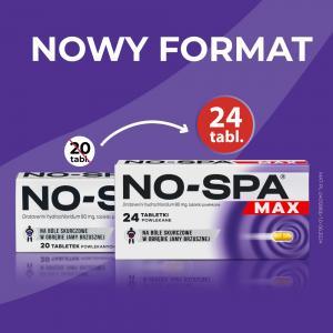 No-spa max 80 mg x 24 tabl powlekane
