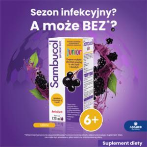 Sambucol Junior preparat  w płynie dla dzieci powyżej 6 roku życia i dorosłych 120 ml