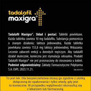 Tadalafil maxigra 10 mg x 4 tabl